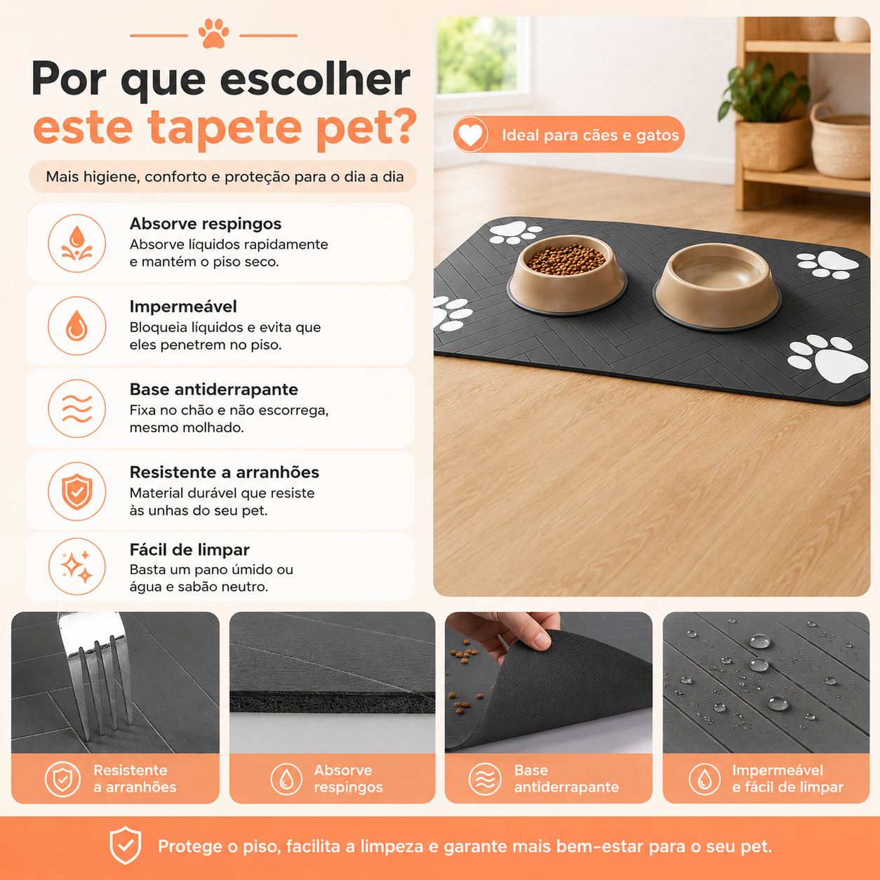 Tapete CatClean Antibagunça para Gatos