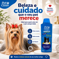 Kit Banho Pet Clean para Cães e Gatos – Shampoo 2 em 1, Condicionador e Perfume