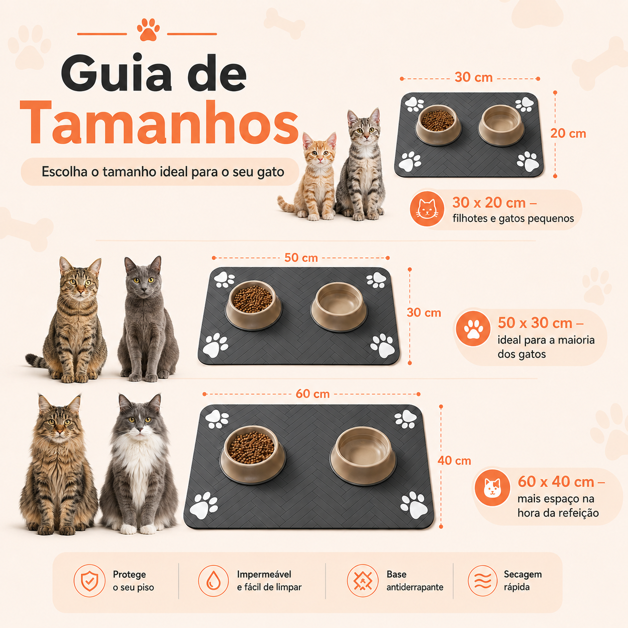 Tapete CatClean Antibagunça para Gatos