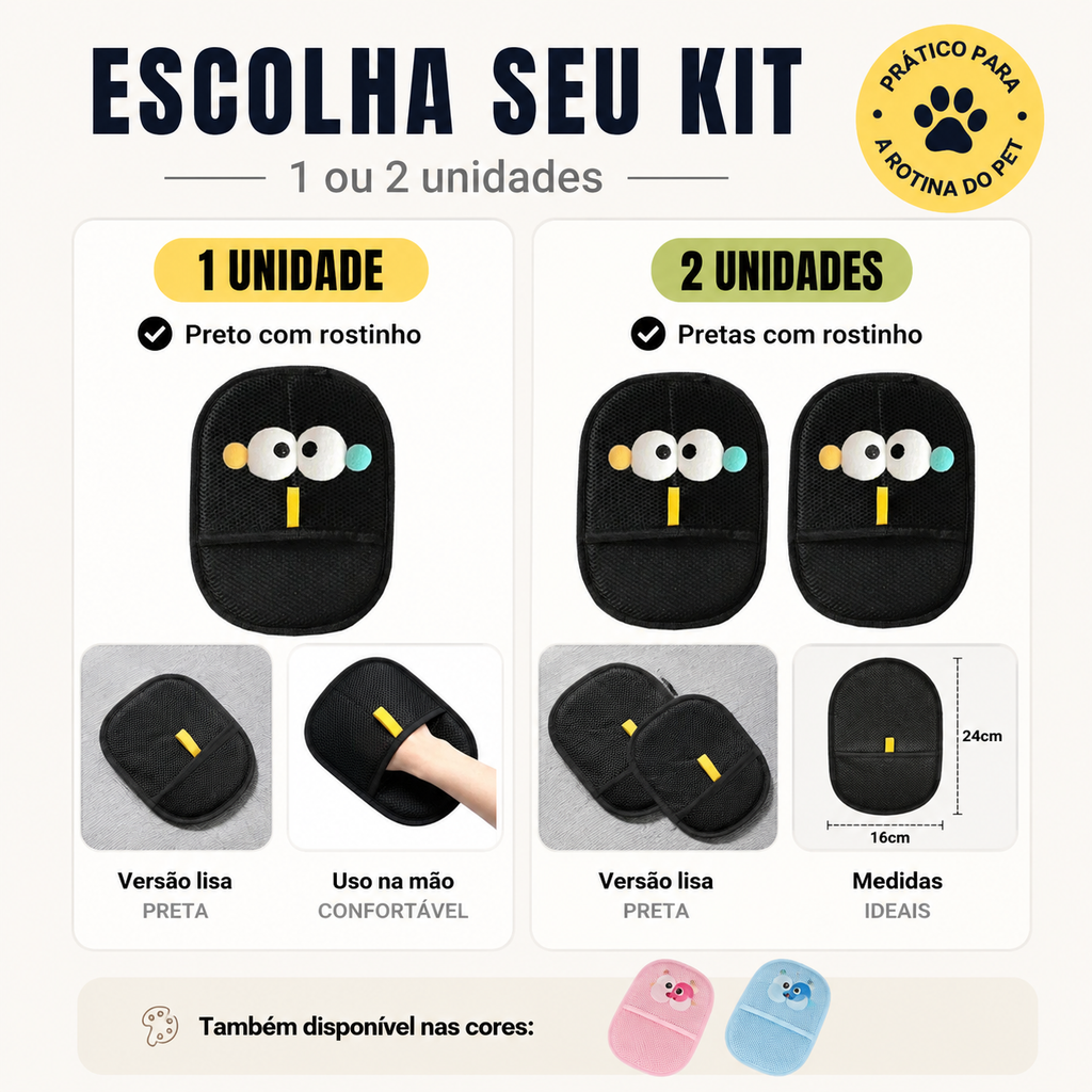 Luva Petora PeloClean — Removedora de Pelos para Cães e Gatos